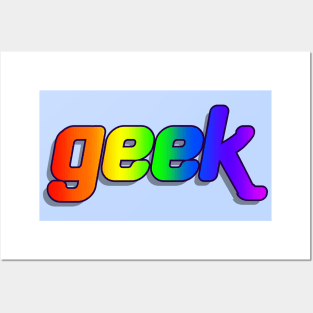 Geek Rainbow Pride Posters and Art